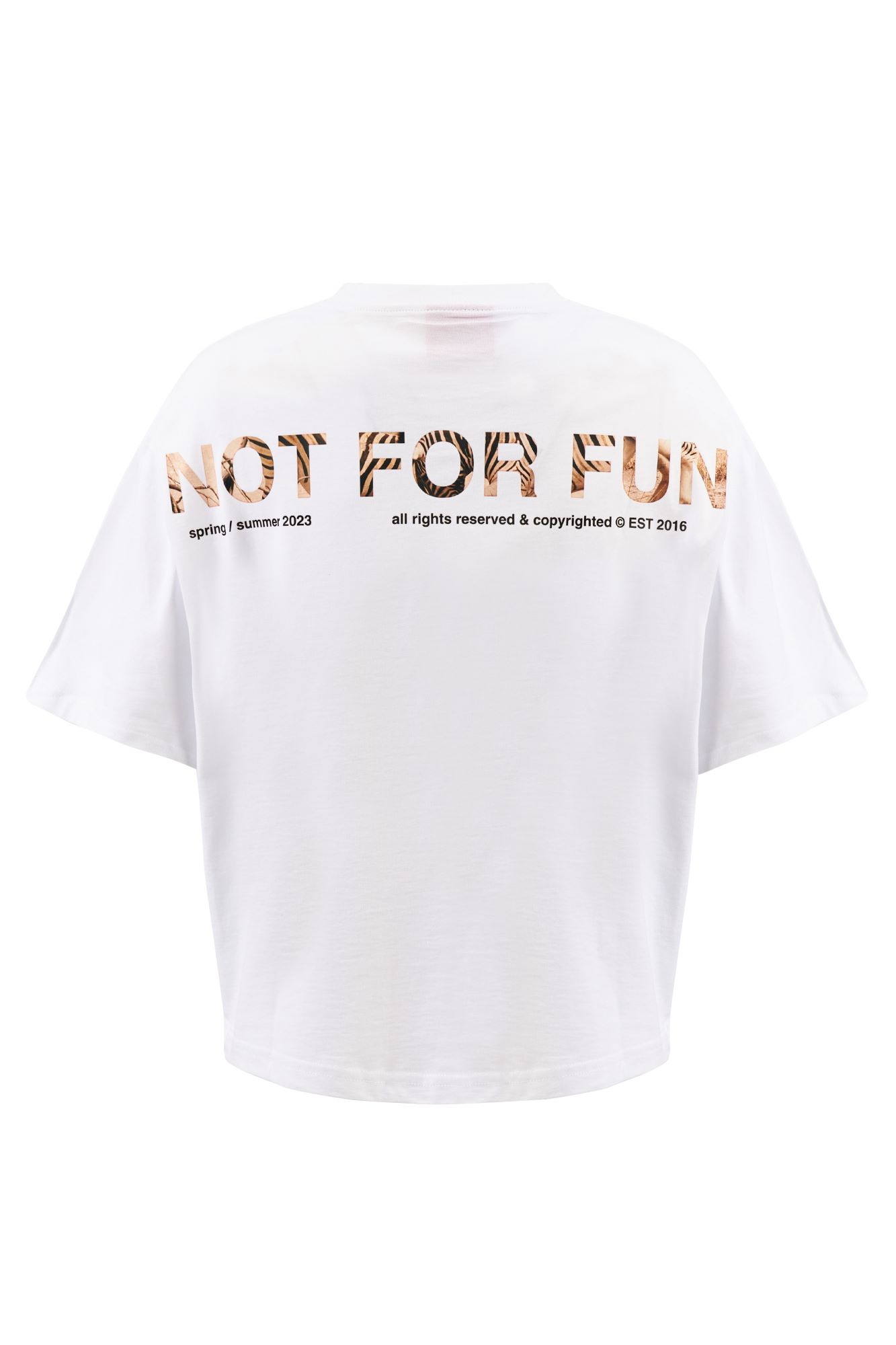  For Fun Not For Fun 006 Kadın Beyaz T-shirt