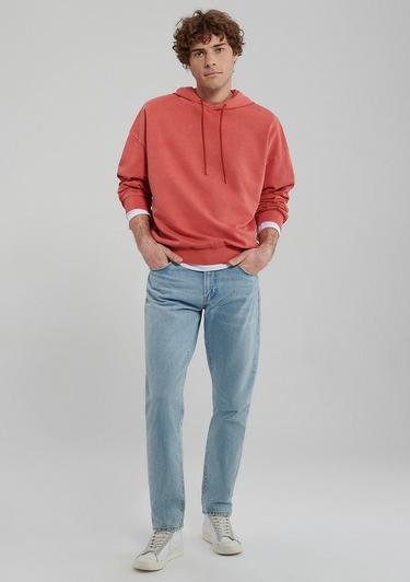 Mavi Kapüşonlu Kırmızı Sweatshirt 0S10098-85124