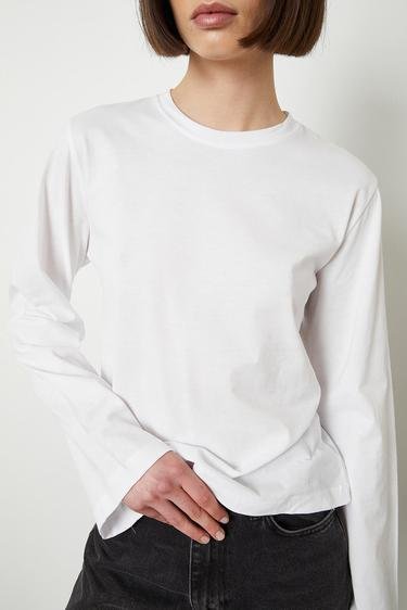  Uzun Kollu Basic Tshirt