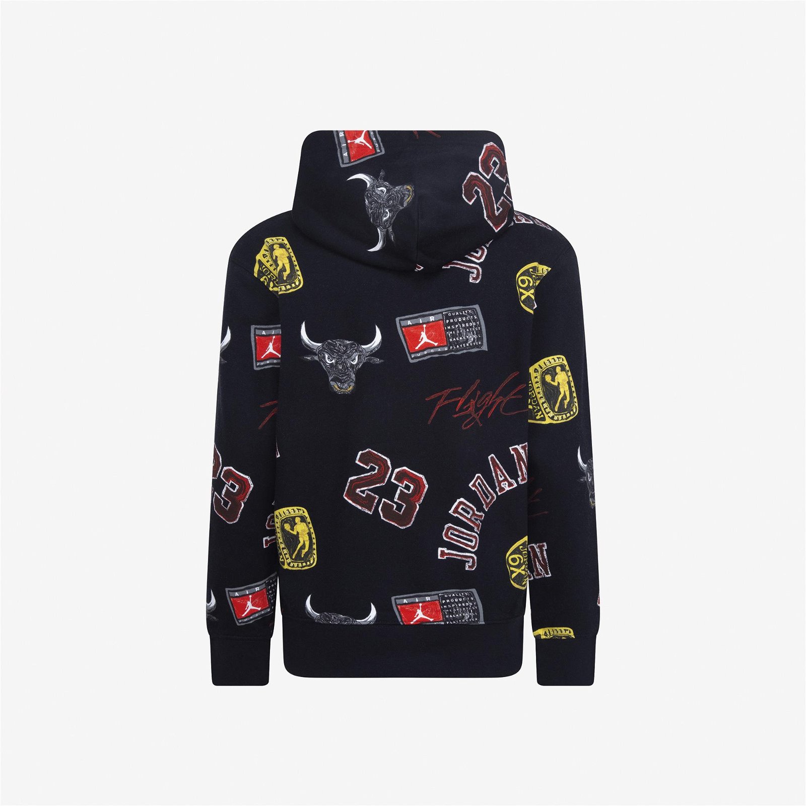 Jordan Essentials All-Over Printed Çocuk Siyah Sweatshirt