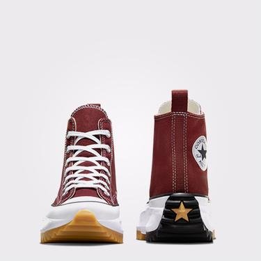  Converse Run Star Hike Platform Kadın Bordo Sneaker