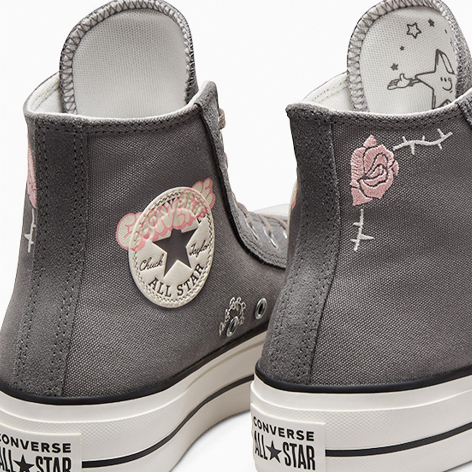 Converse Chuck Taylor All Star Lift Scribble Kadın Mavi/Gri Sneaker