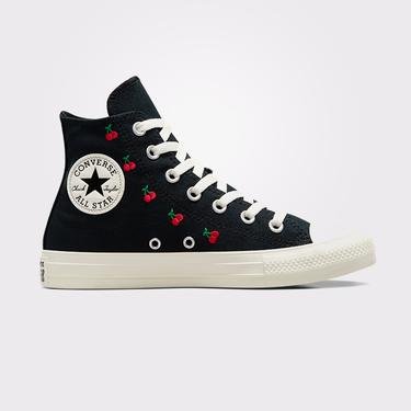  Converse Chuck Taylor All Star Cherries Kadın Siyah Sneaker