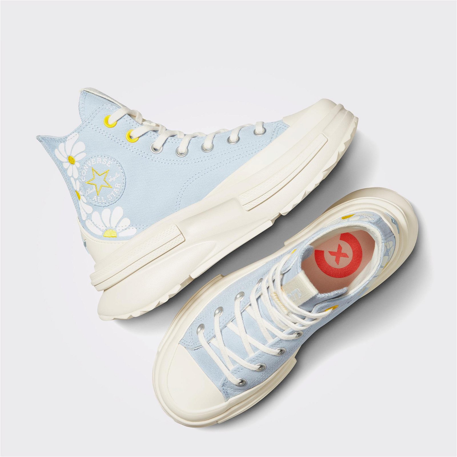 Converse Run Star Legacy Cx Platform Floral Kadın Gri Sneaker