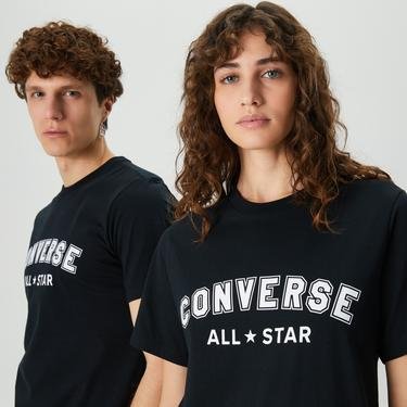  Converse Claic Fit All Star Center Front Unisex Siyah T-Shirt