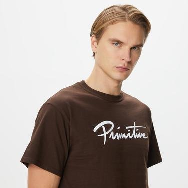  Primitive Nuevo Erkek Kahverengi T-Shirt