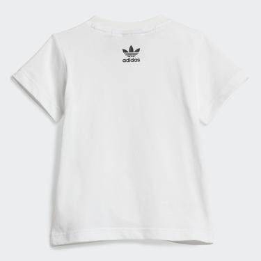  adidas Originals Set Bebek Beyaz T-Shirt Şort Takım