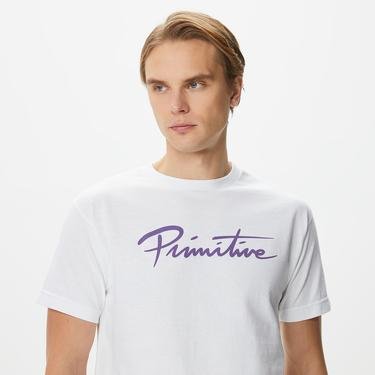  Primitive Nuevo Erkek Beyaz T-Shirt