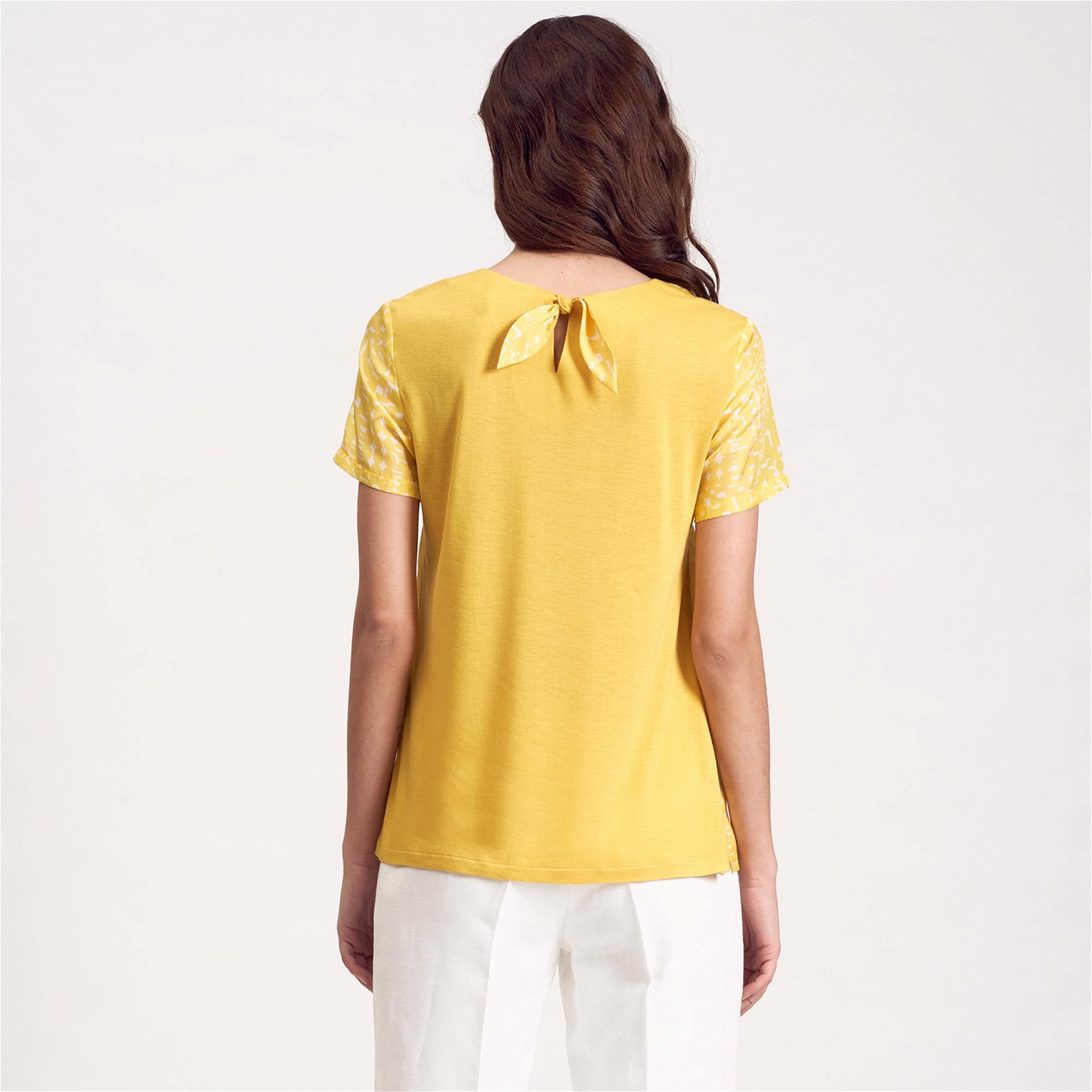 Sarı Kadın Tekstil Bluz