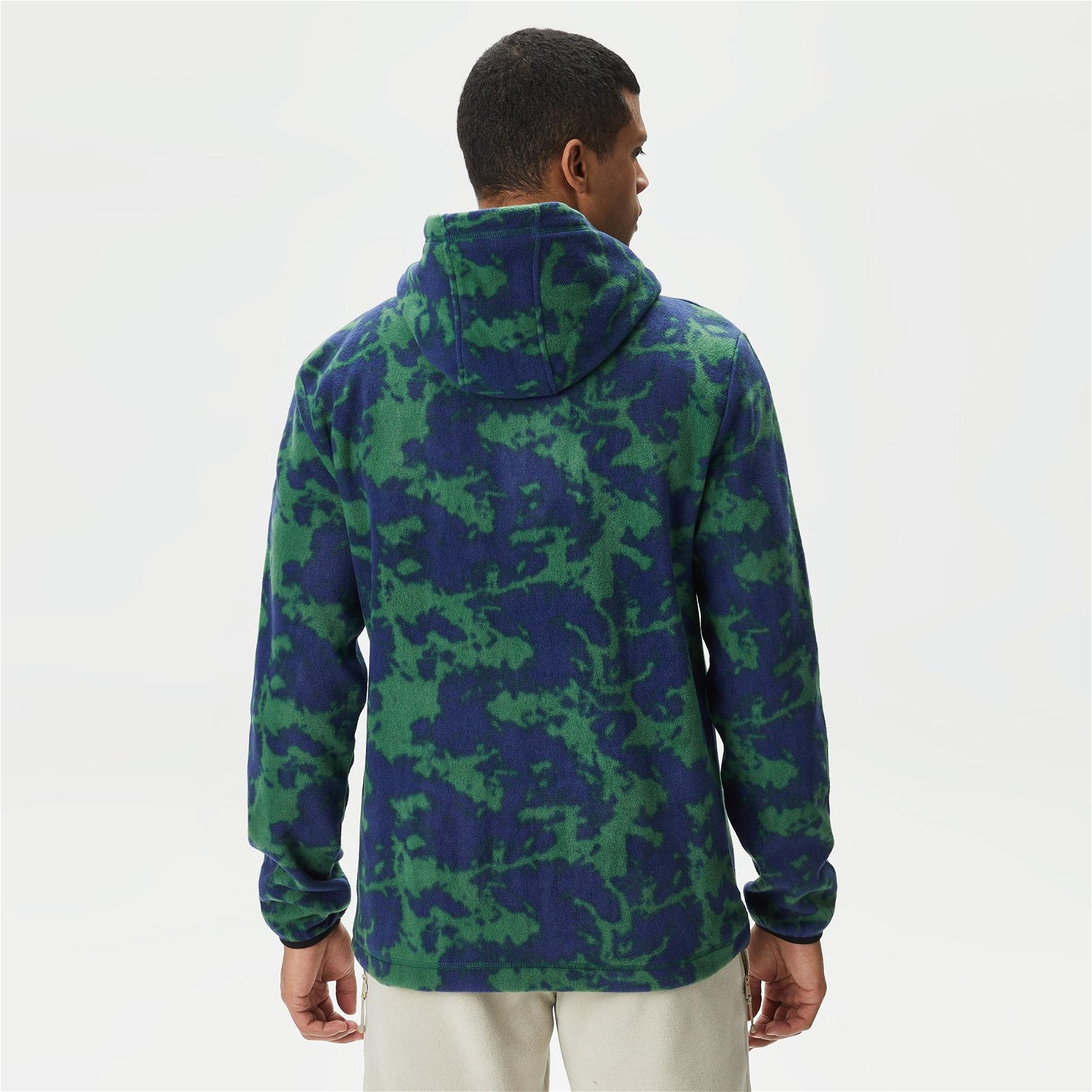 Quiksilver Essentials Polar Aop Hood Erkek Yeşil Sweatshirt
