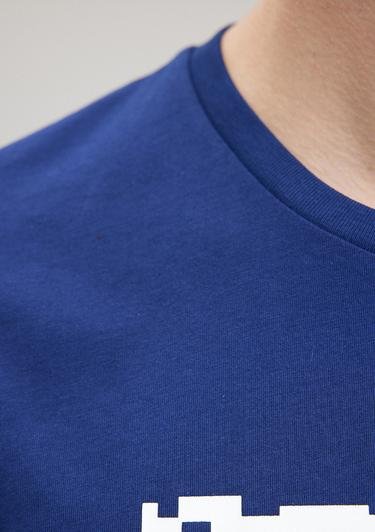  Mavi İstanbul Baskılı Lacivert Tişört Regular Fit / Normal Kesim 0611789-70758