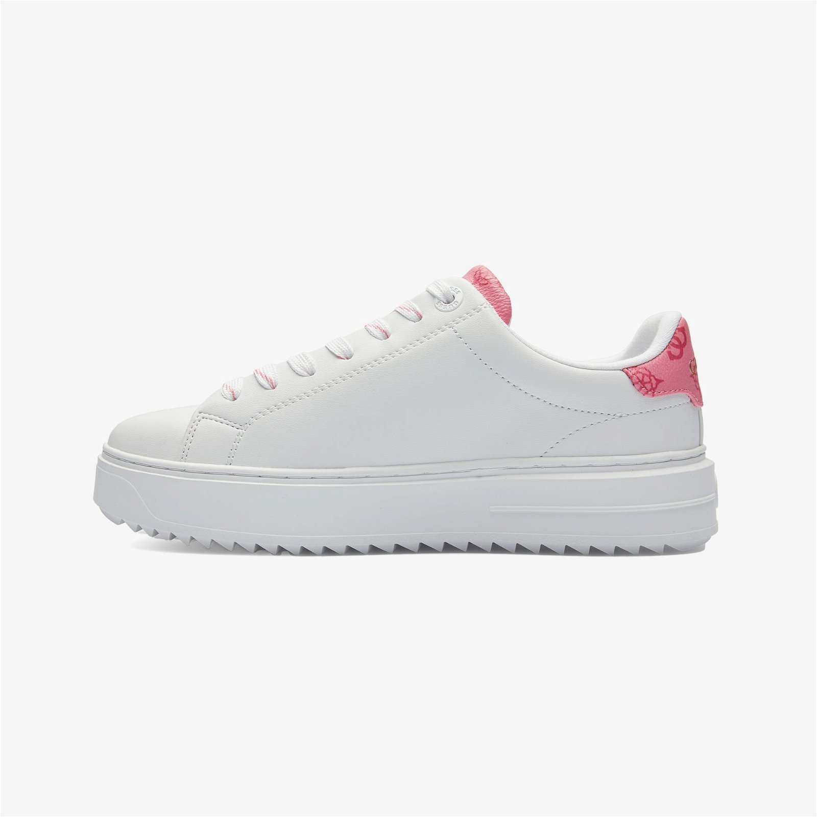 Guess Denesa Kadın Pembe/Beyaz Sneaker