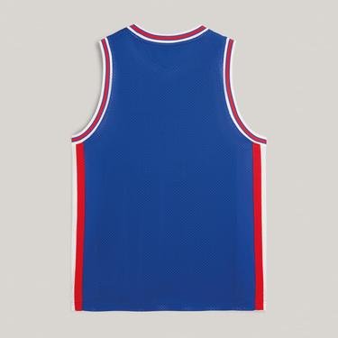 Tommy Jeans Archive Games Basketball Jersey Erkek Mavi T-Shirt