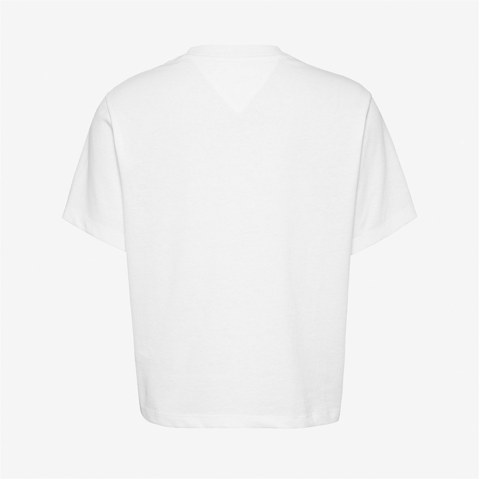 Tommy Jeans Badge Kadın Beyaz T-Shirt
