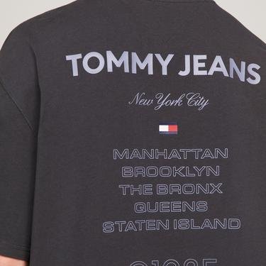  Tommy Jeans NYC 1985 Cities Erkek Gri T-Shirt