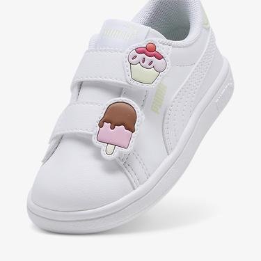  Puma Smash 3.0 Badges Bebek Beyaz Spor Ayakkabı