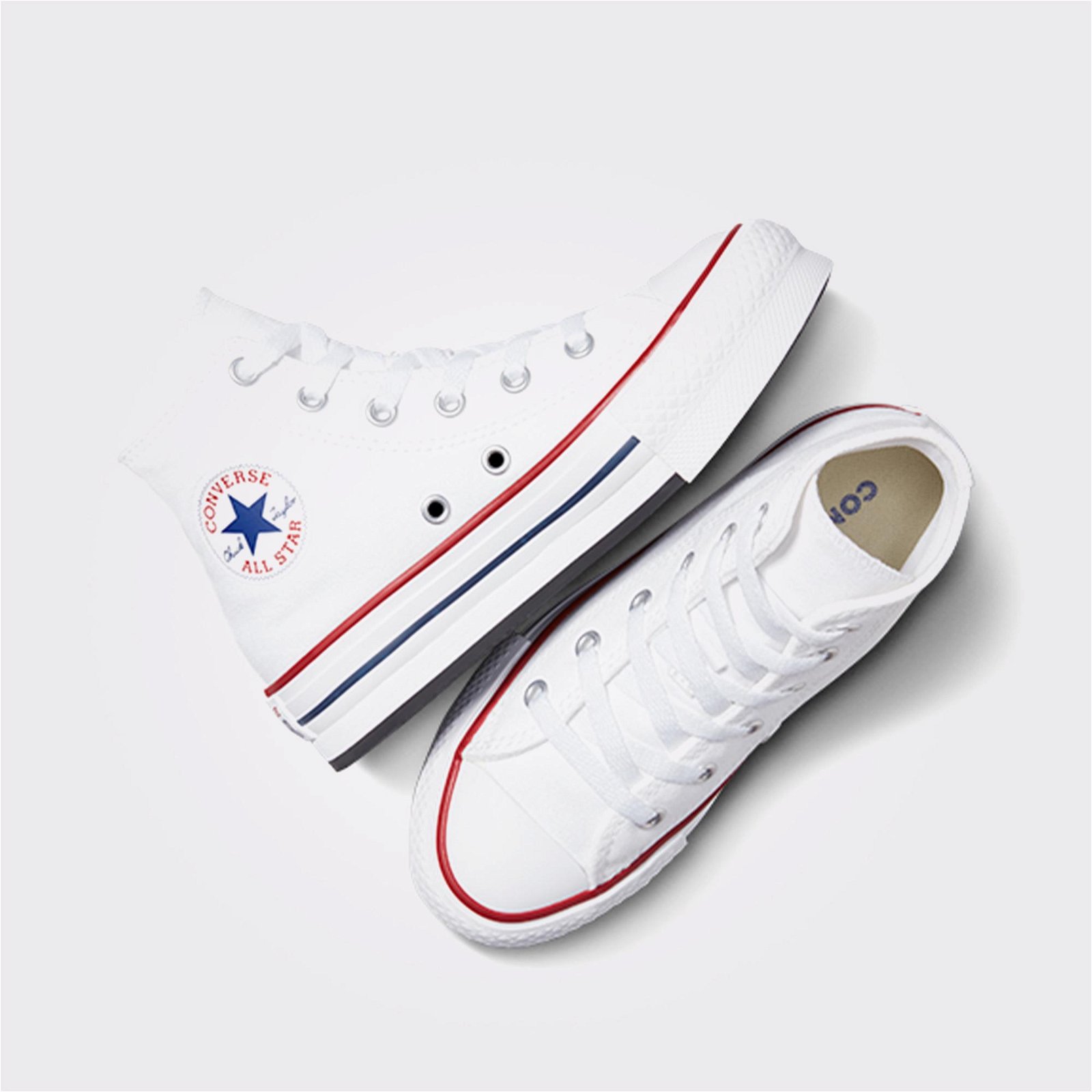 Converse Chuck Taylor All Star Eva Lift Canvas Platform Çocuk Beyaz Sneaker