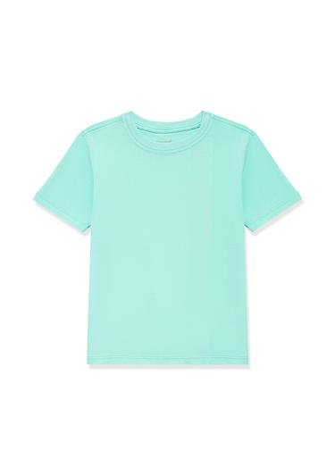 Mavi Yeşil Basic Tişört Regular Fit / Normal Kesim 7610183-71724