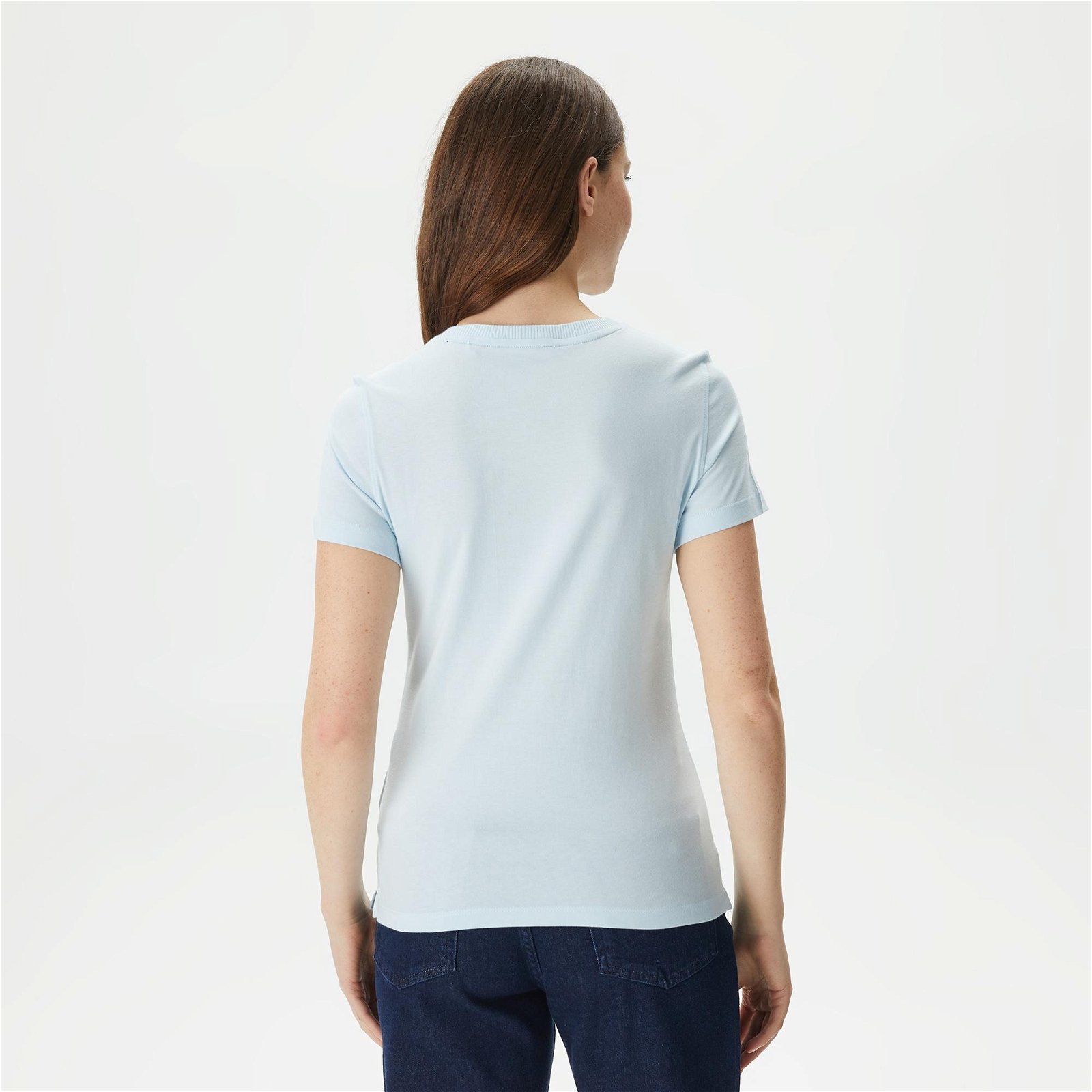Guess Ss CN icon Kadın Mavi T-Shirt