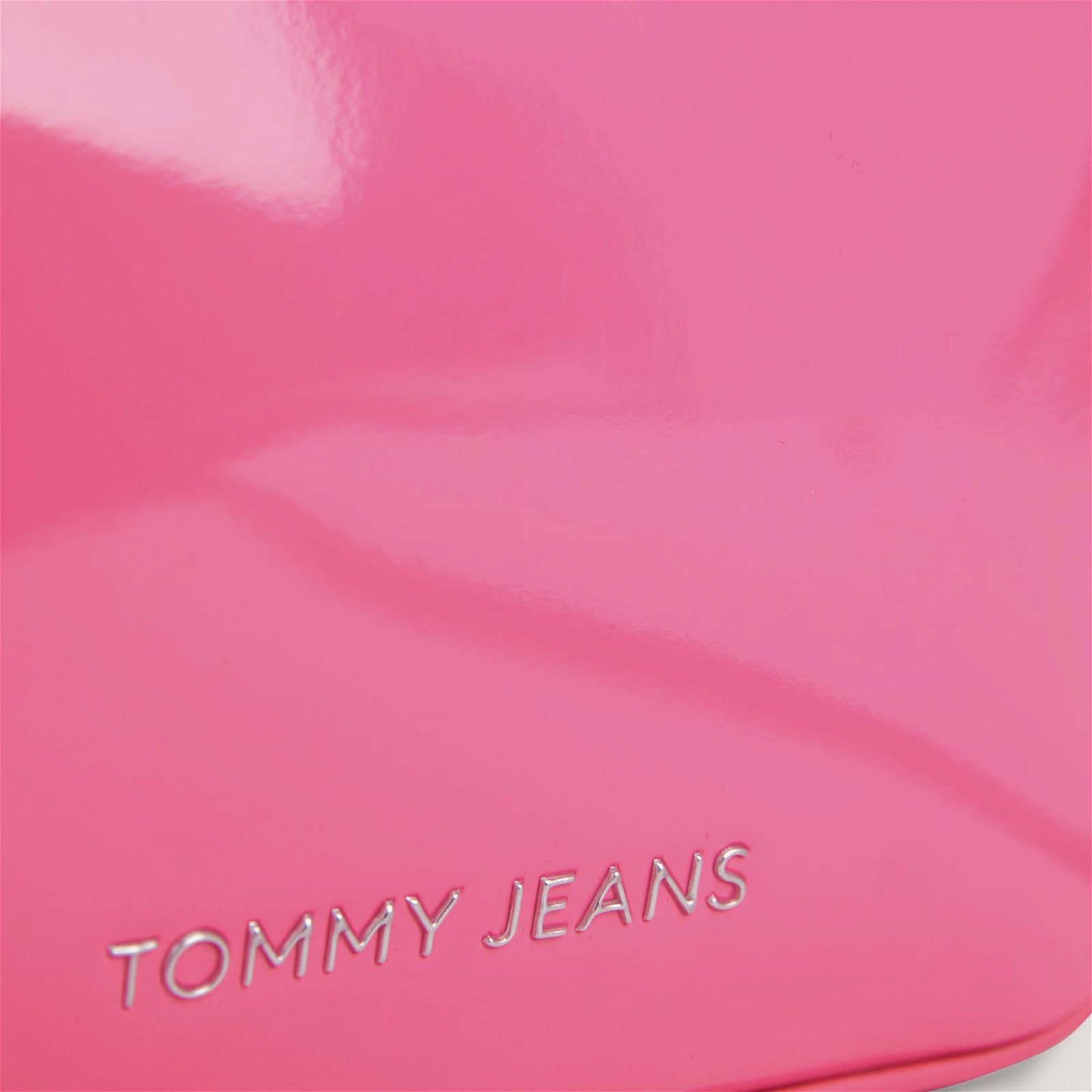Tommy Jeans Essential Must Camera Patent Kadın Pembe Omuz Çantası