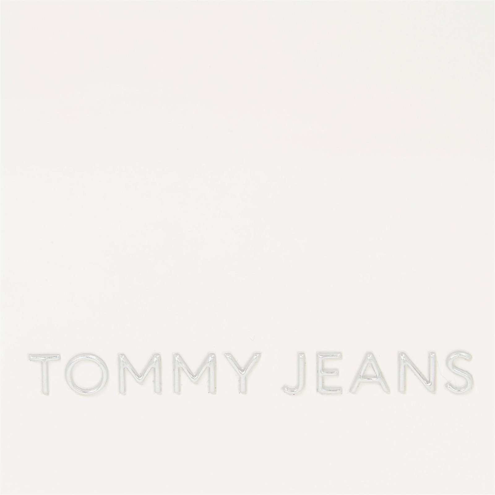 Tommy Jeans Essential Must Camera Patent Kadın Beyaz Omuz Çantası