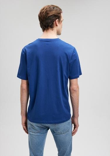  Mavi Mavi Logo Baskılı Lacivert Tişört Regular Fit / Normal Kesim 066849-70758