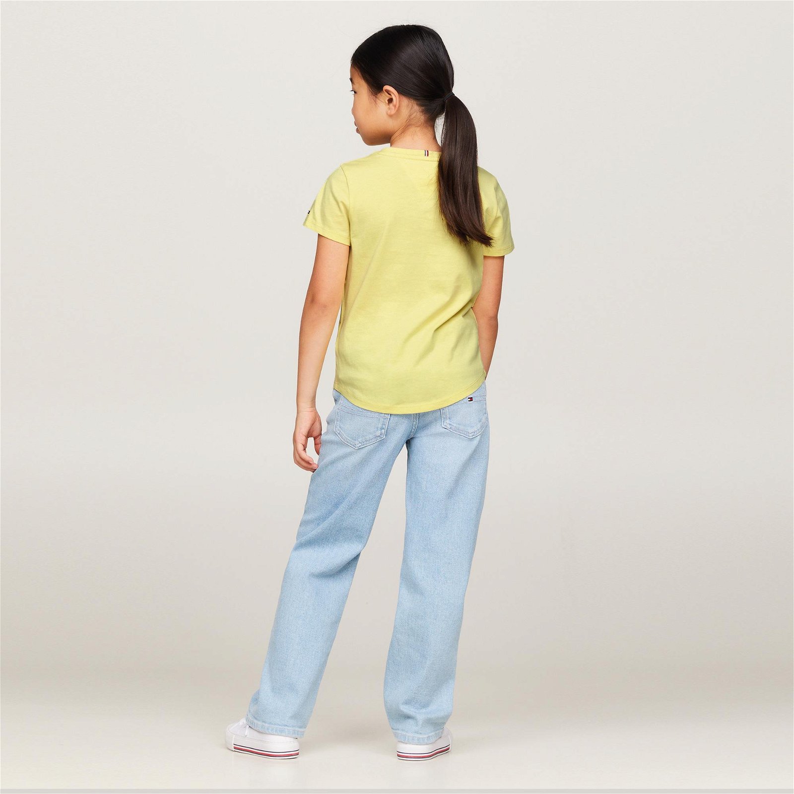 Tommy Hilfiger Essential Kız Çocuk Sarı T-Shirt