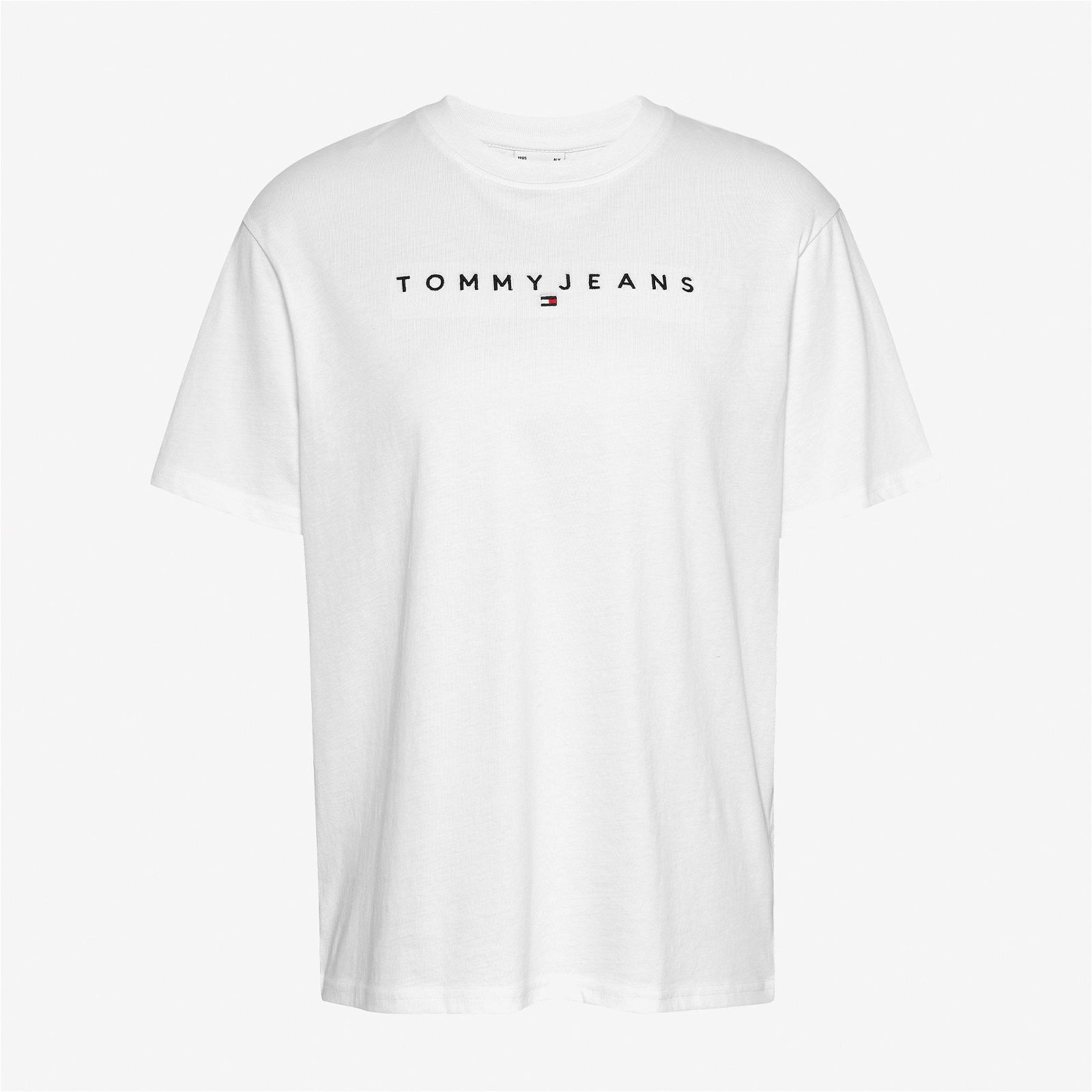Tommy Jeans Relax New Linear Kadın Beyaz T-Shirt