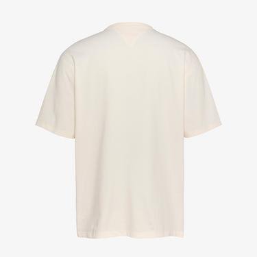  Tommy Jeans Luxe Serif Erkek Beyaz T-Shirt