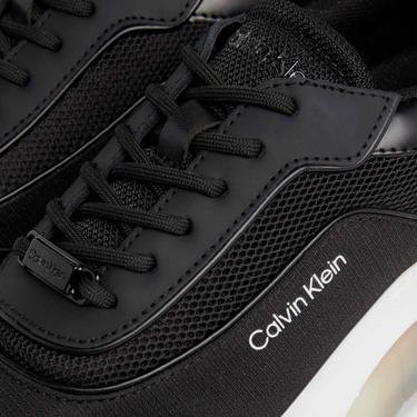  Calvin Klein 2 Piece Sole Runner Kadın Siyah Sneaker