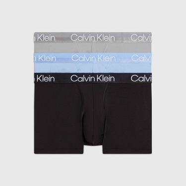  Calvin Klein Structure Cotton Erkek Mavi Boxer