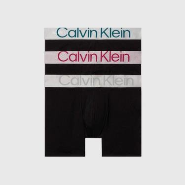  Calvin Klein Steel Cotton Erkek Siyah Boxer