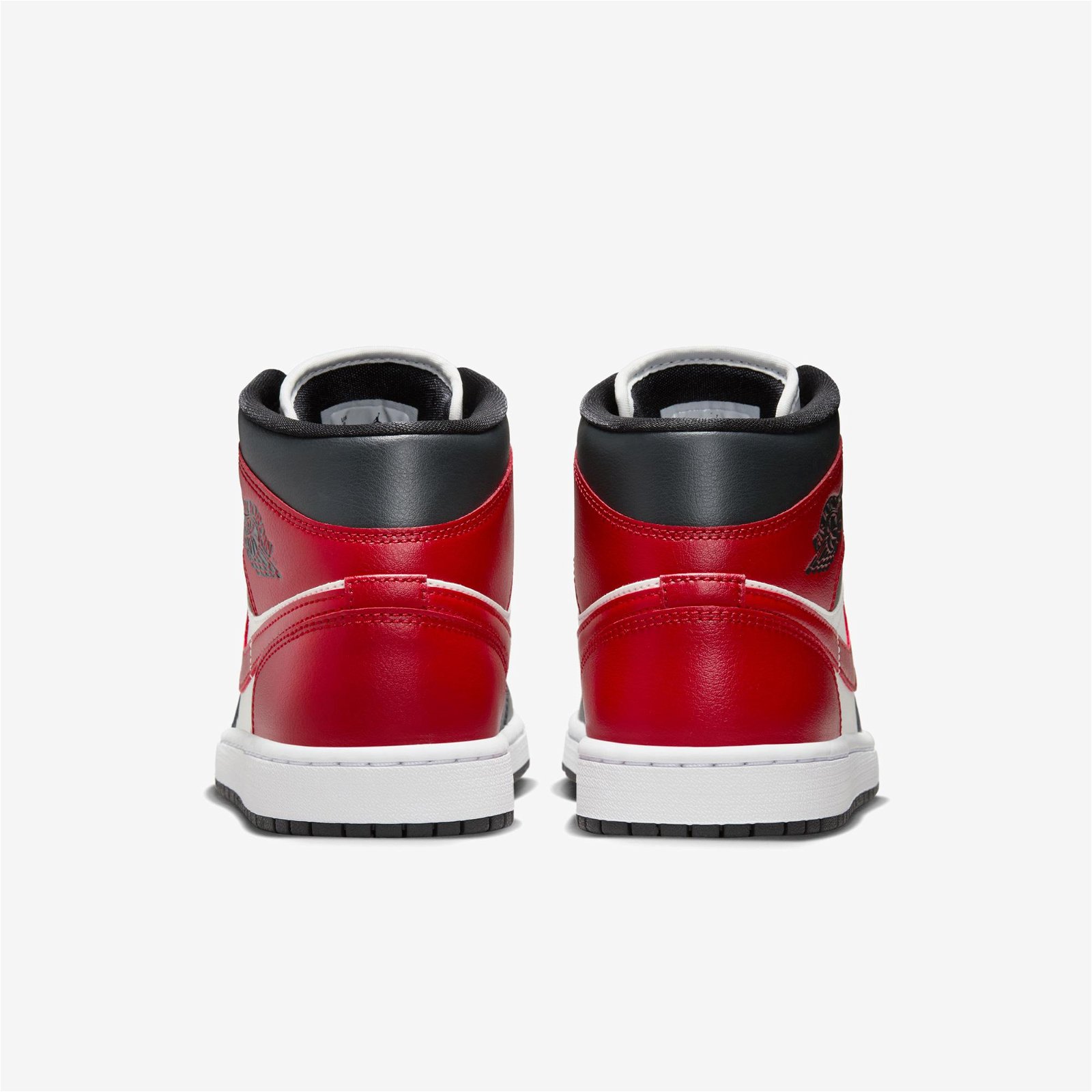 Jordan Air 1 Mid Kadın Siyah - Kırmızı Spor Ayakkabı