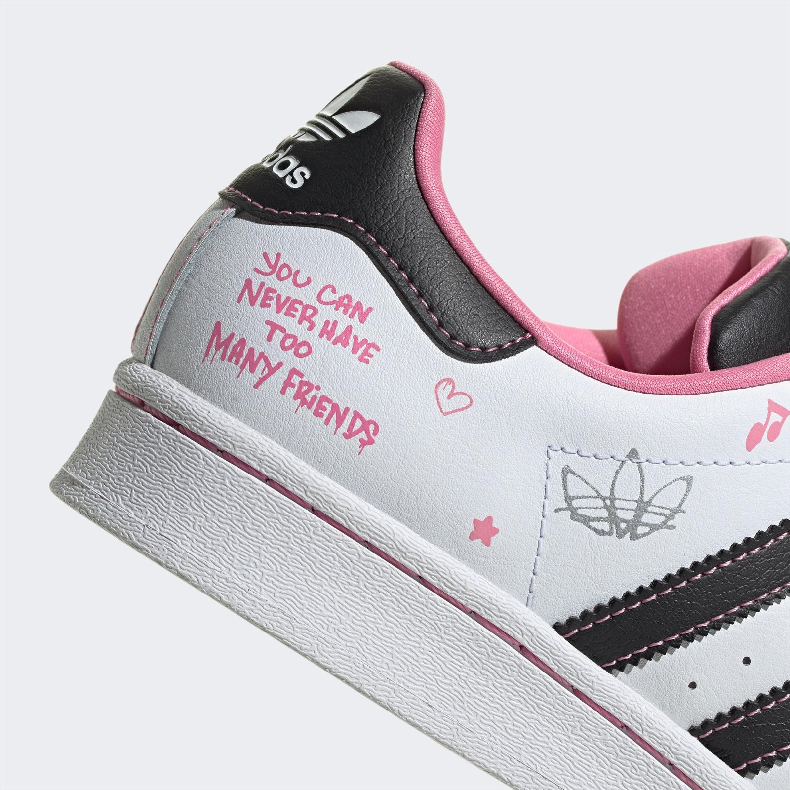 adidas Superstar J Kadın Pembe/Beyaz Sneaker