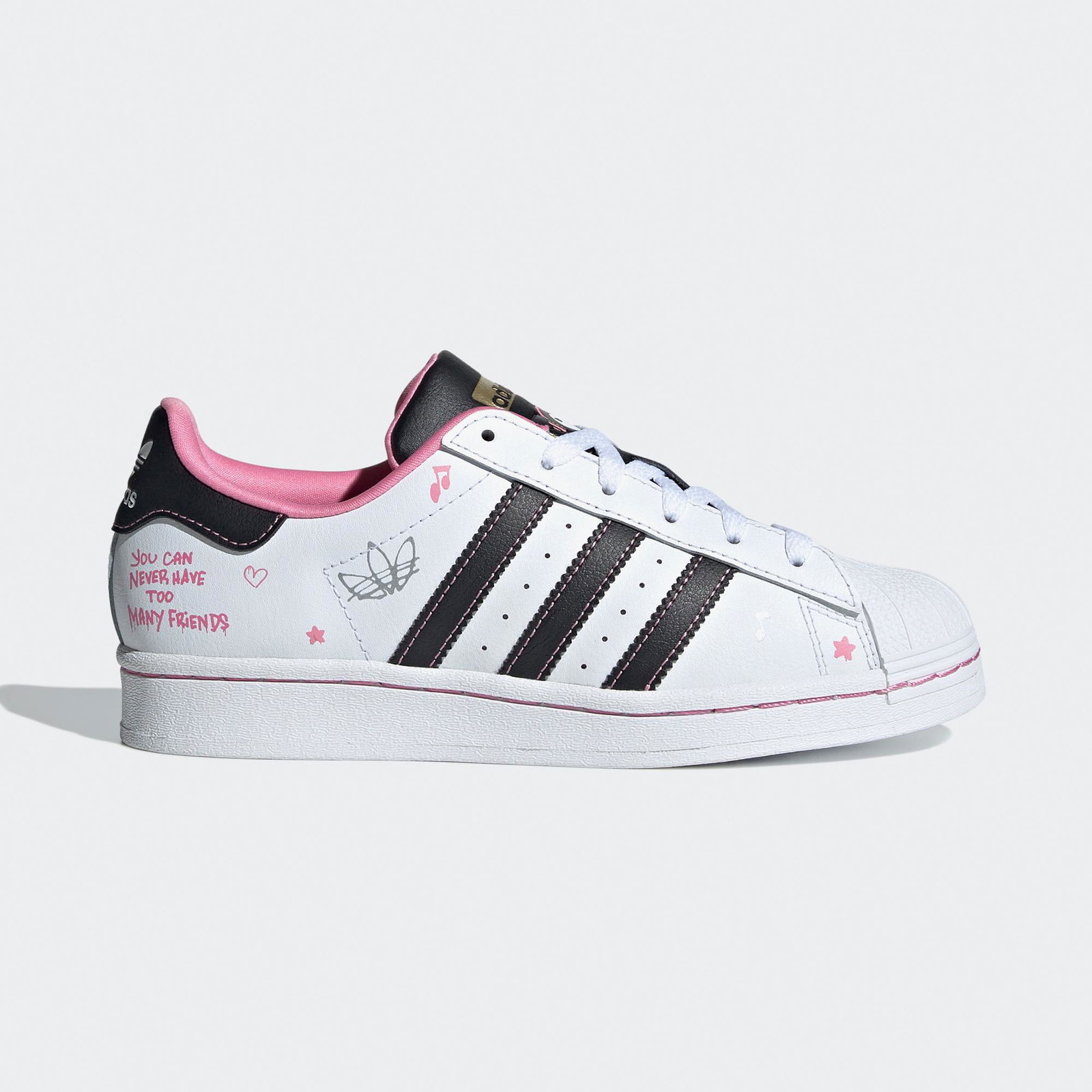 adidas Superstar J Kadın Pembe/Beyaz Sneaker