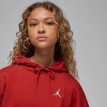  Jordan Brooklyn Fleece Kadın Kırmızı Sweatshirt