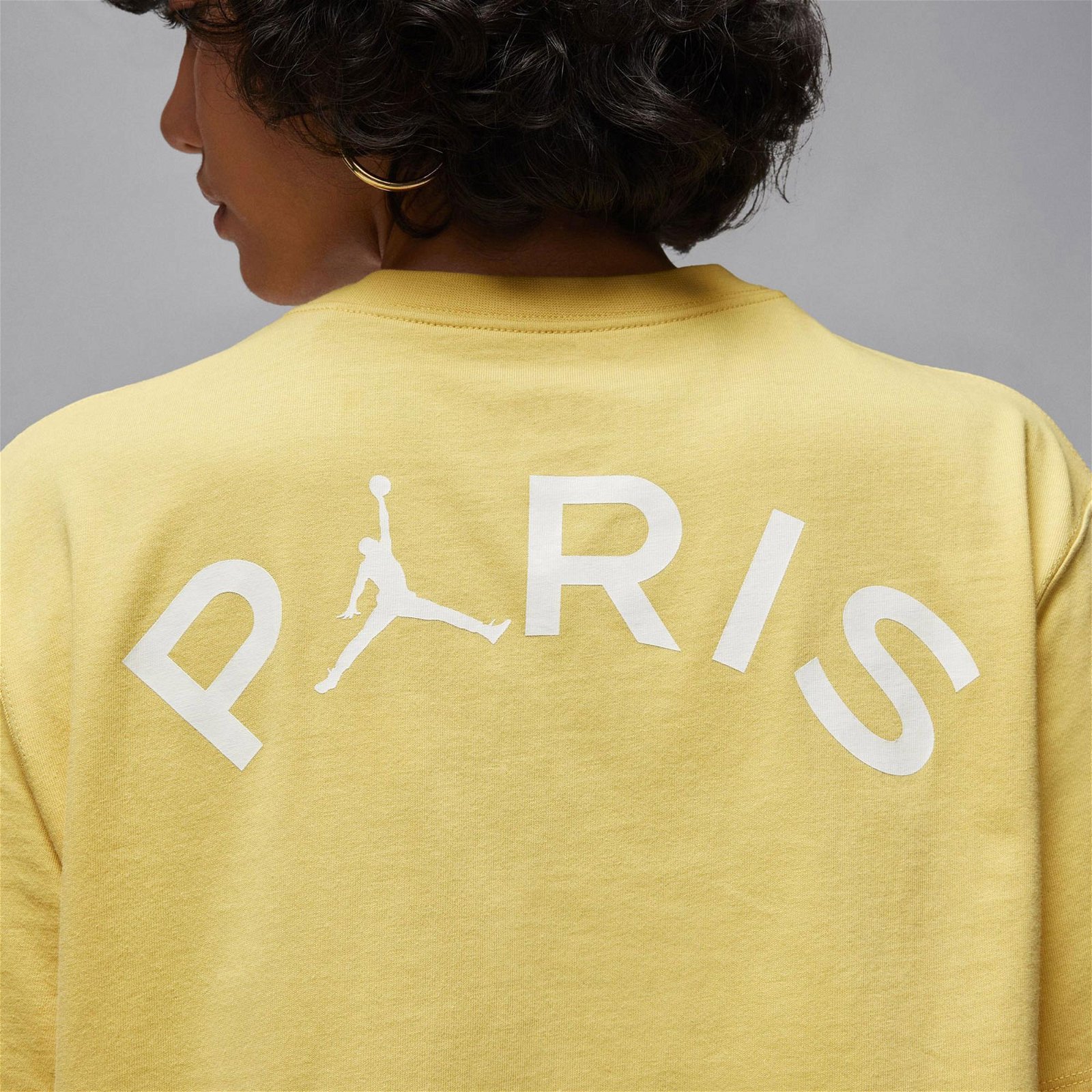 Jordan Paris Saint-Germain Kadın Sarı T-Shirt