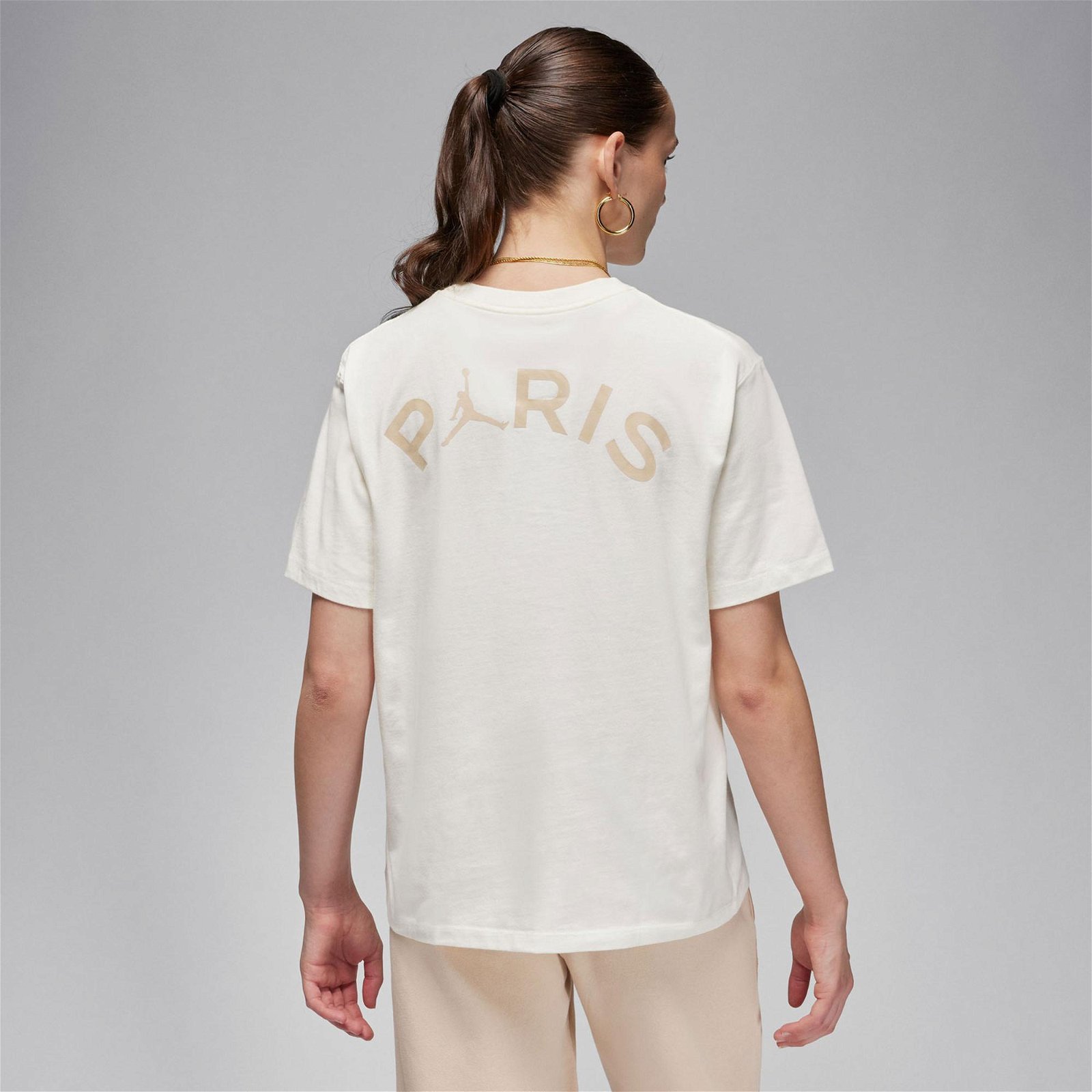 Jordan Paris Saint-Germain Kadın Krem Rengi T-Shirt