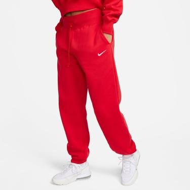  Nike Sportswear Phoenix Fleece Kadın Kırmızı Eşofman Altı