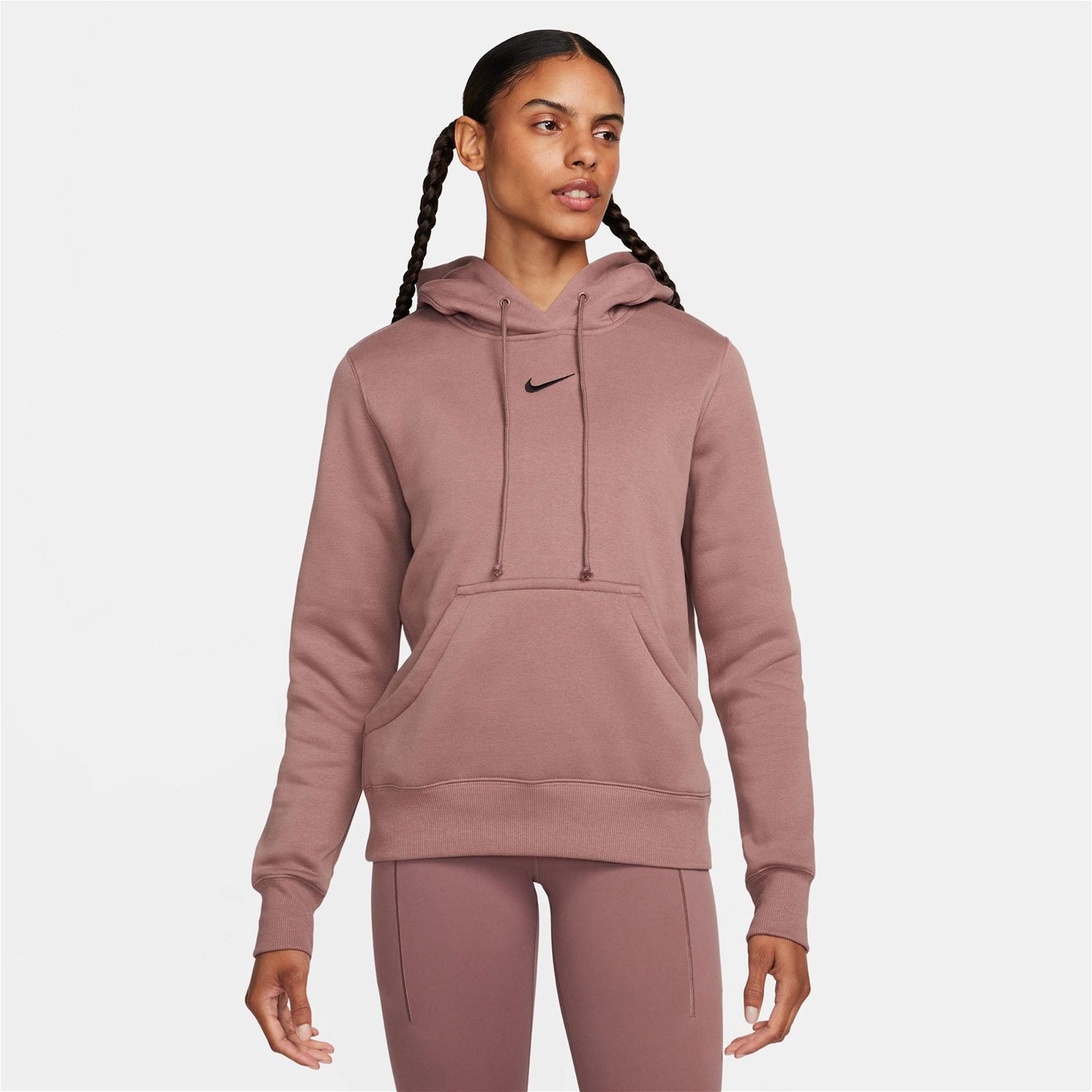 Nike Sportswear Phoenix Fleece Kadın Pembe Sweatshirt
