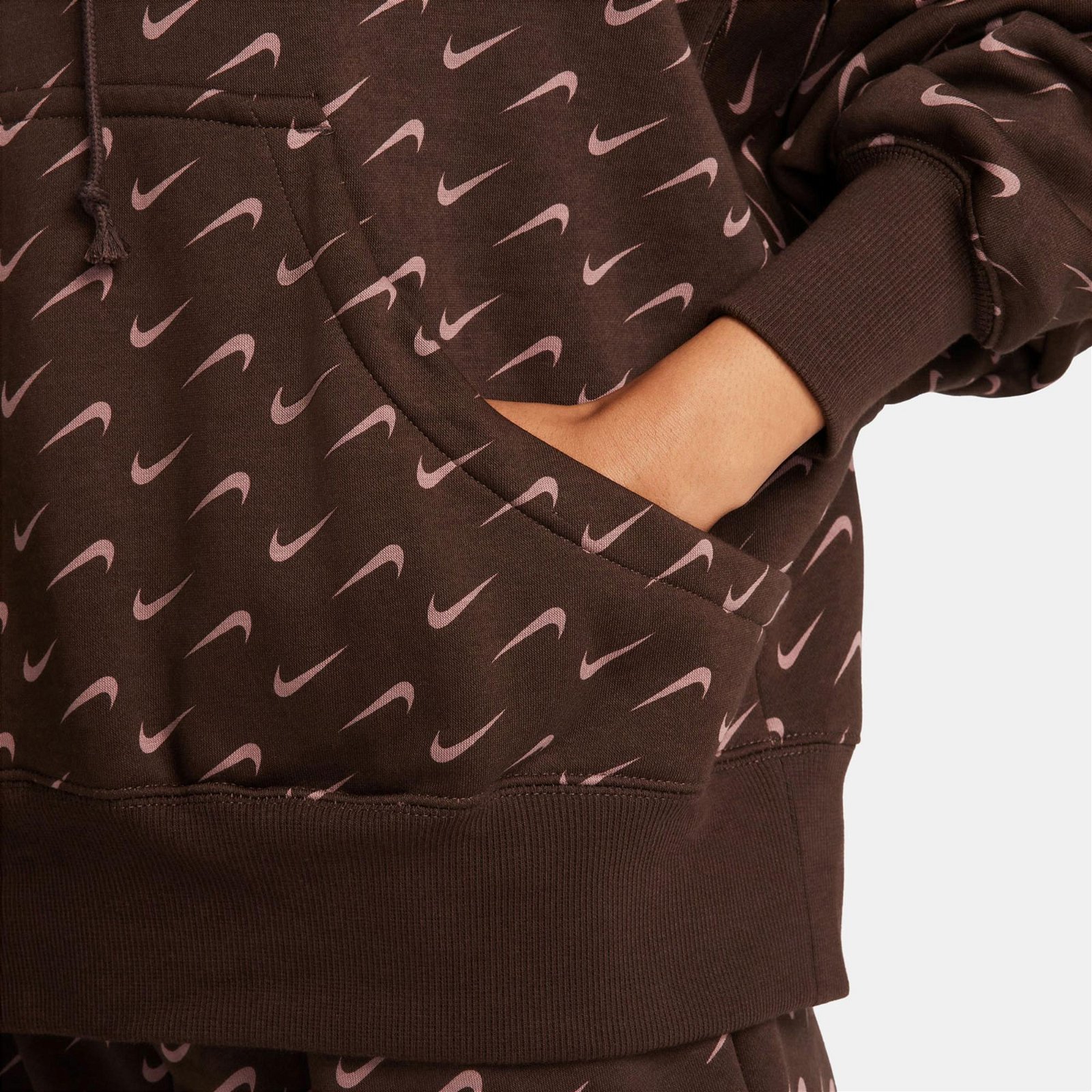 Nike Sportswear Phoenix Fleece Kadın Kahverengi Sweatshirt
