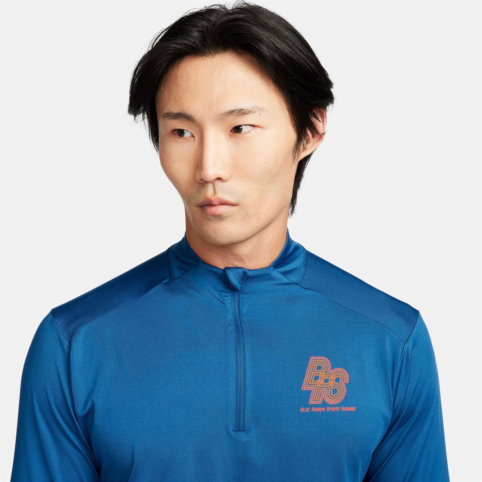 Nike Running Energy Element Erkek Mavi Uzun Kollu T-Shirt