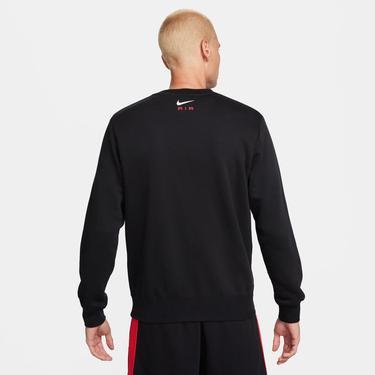  Nike Sportswear Air Fleece Erkek Siyah Sweatshirt