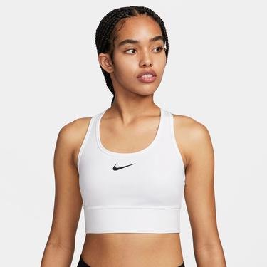  Nike Dri-Fit Swoosh Kadın Beyaz Bra