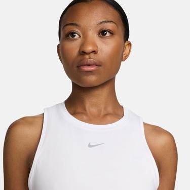  Nike One Classic Dri-Fit Kadın Beyaz Kolsuz T-Shirt