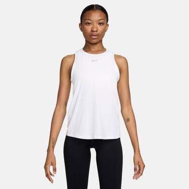  Nike One Classic Dri-Fit Kadın Beyaz Kolsuz T-Shirt
