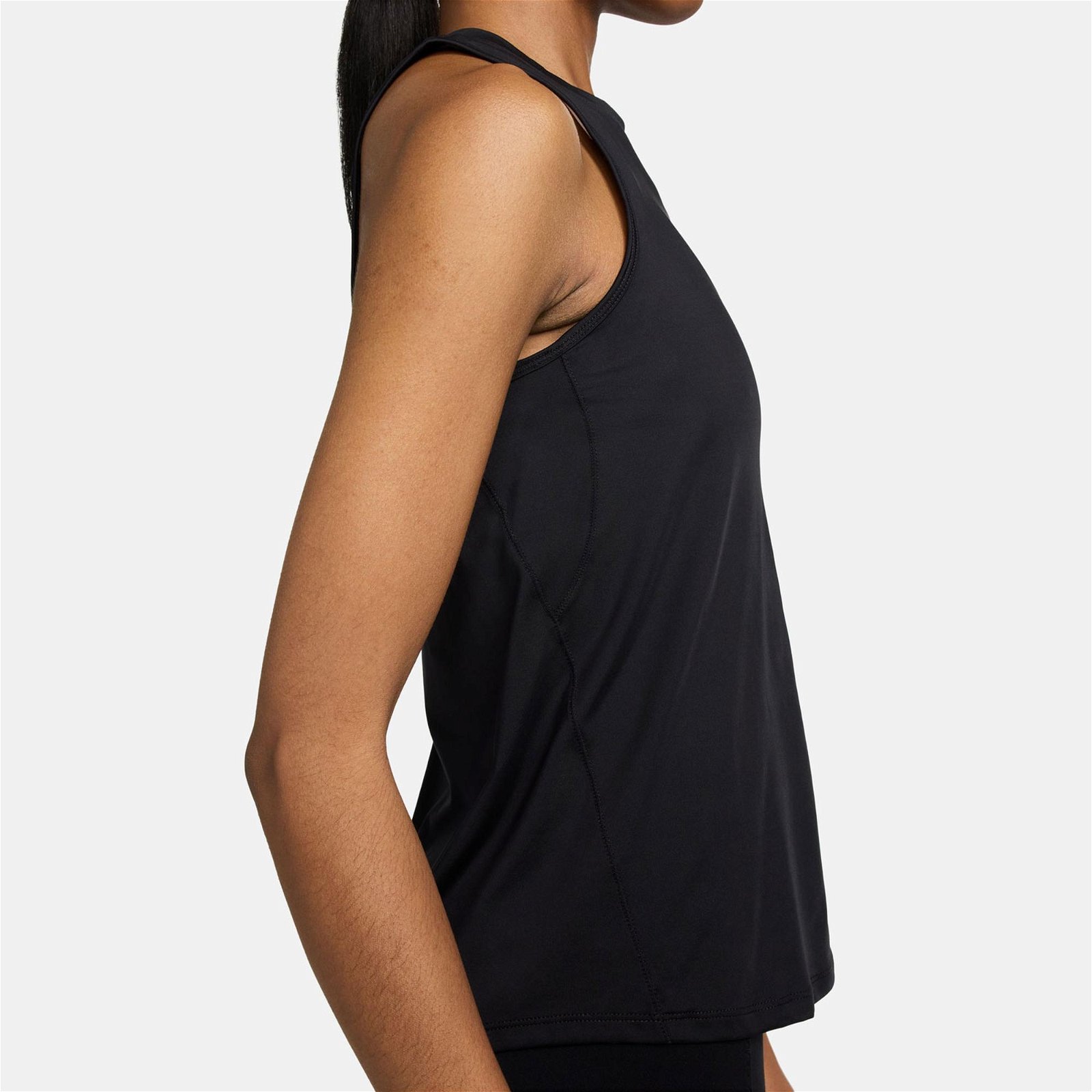 Nike One Classic Dri-Fit Kadın Siyah Kolsuz T-Shirt