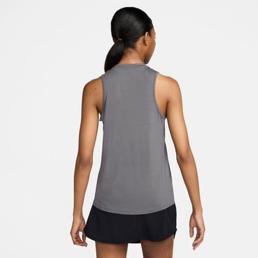  Nike One Classic Dri-Fit Kadın Gri Kolsuz T-Shirt