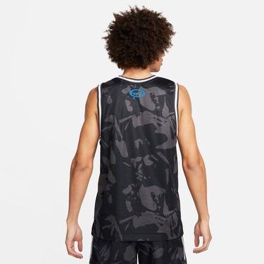  Nike Dri-Fit DNA Jersey All Over Print Erkek Gri Kolsuz T-Shirt