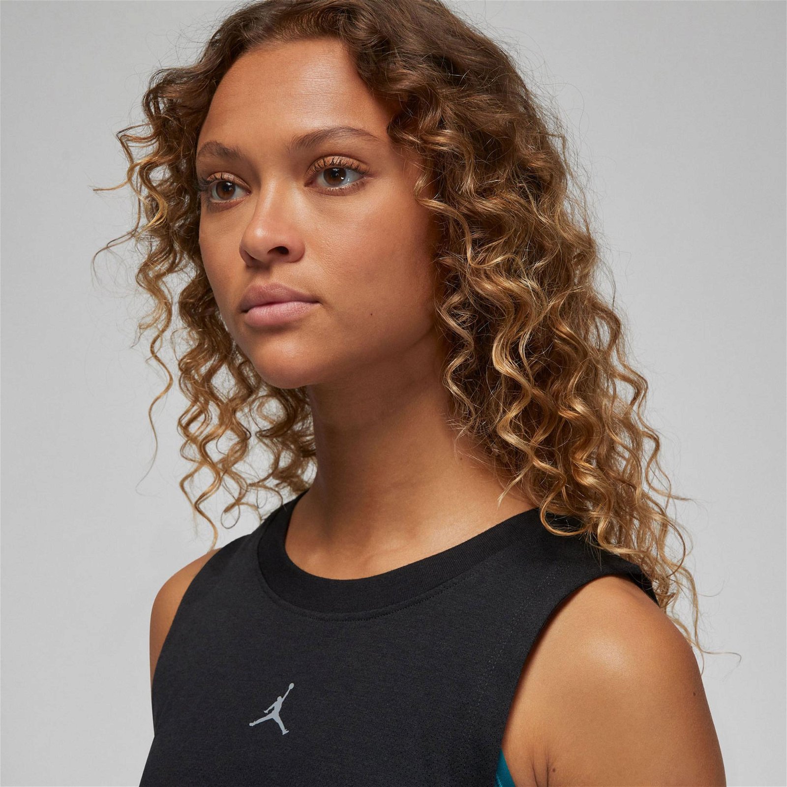 Jordan Sport Diamond Kadın Siyah Kolsuz T-Shirt